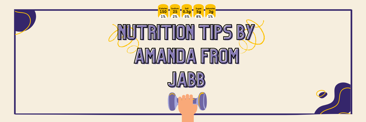 Blog Header for Nutrition Tips from Amanda at Just a Bite Better